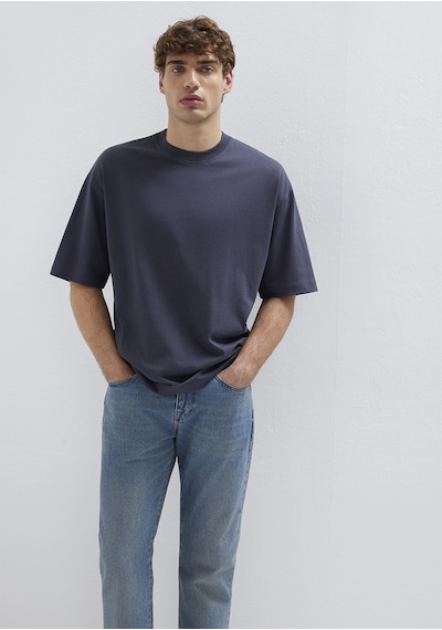Mavi - Gri Basic Tişört 0613113-70101 Gri