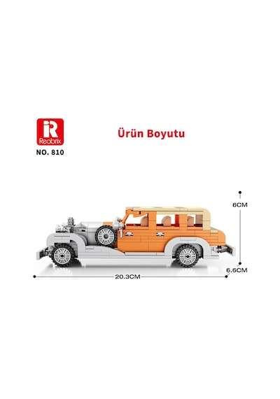 Reobrix Creator 810 Rolls Royce Phantom Iı Saloon Car Spor Araba Yaratıcı Yapı Blok Seti Building Blocks - 304 Parça