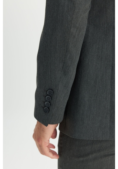 AC&Co / Altınyıldız Classics Erkek Antrasıt Slim Fit Dar Kesim Mono Yaka Takım Elbise Antrasit