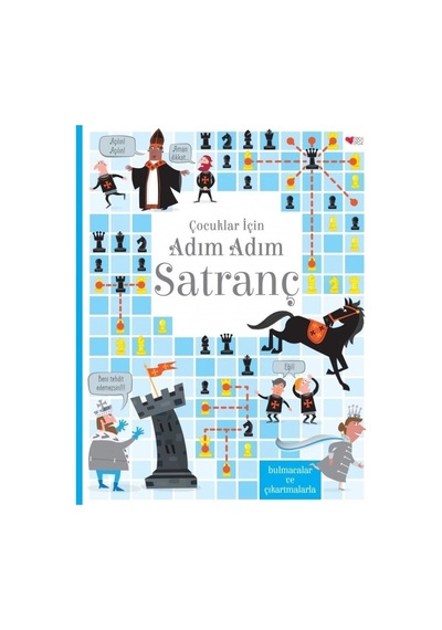 Adım Adım Satranç Eğitimi Kitabı Çocuklar İçin