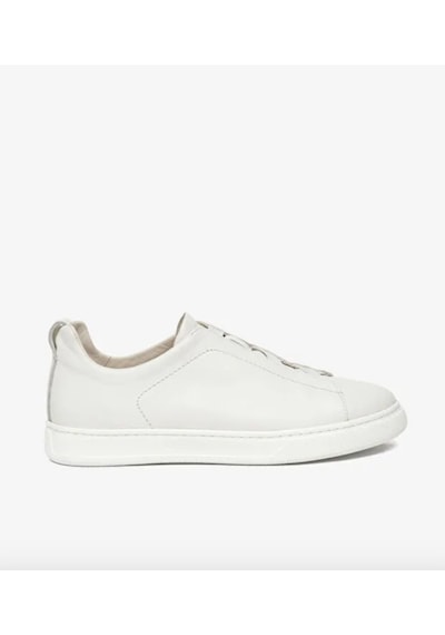 Greyder 18952 6y Kirli Beyaz Hakiki Deri Erkek Sneaker Spor Ayakkabı Beyaz
