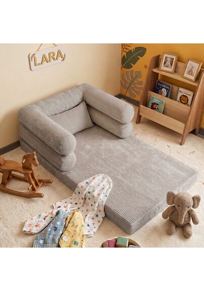 Miniwood Montessori Yatak Oyun Alanlı Bebek Yer Yatağı Sünger Çocuk Karyola 93 x 150 CM