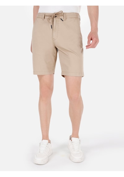 Colin's Colins Regular Fit Orta Bel Bağcıklı Kahverengi Erkek Şort Cl1069319 Q1.v1 Cml Camel