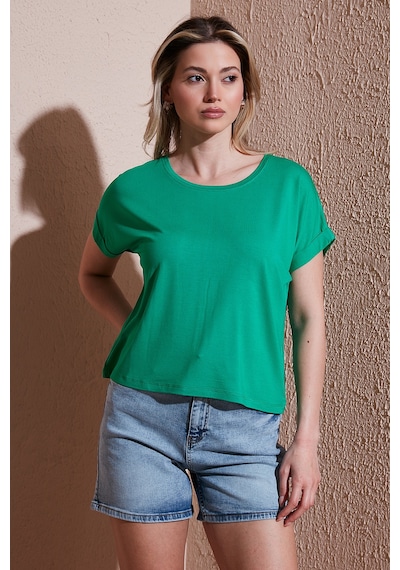 Fashion Friends Bayan Bluz 25y0519k1 Yeşil Yeşil