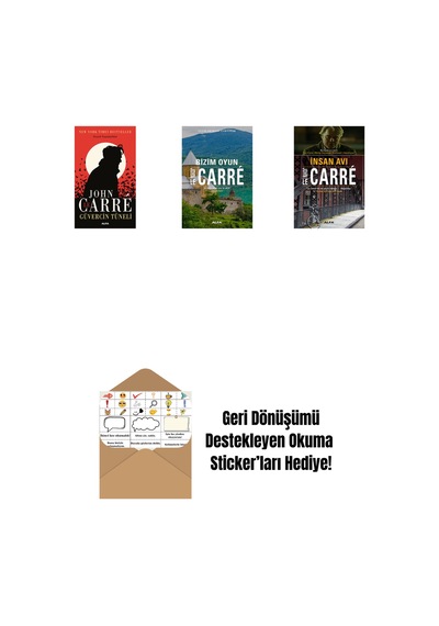 Güvercin Tüneli + Bizim Oyun + İnsan Avı + Okuma Sticker'ları