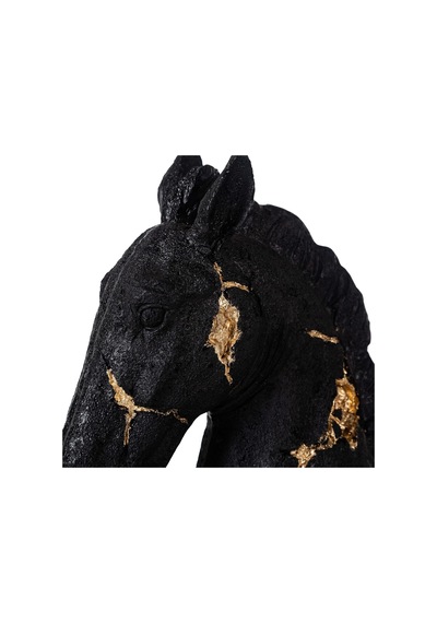 Antique Horse Büst Biblo 15x25x38 Cm 3 Adet Çok Renkli