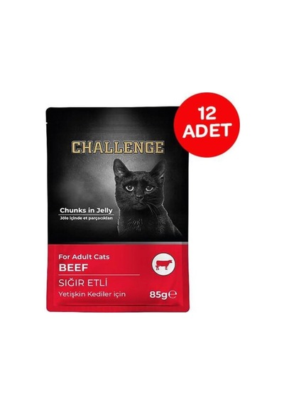 Tr Sığır Etli Yetişkin Pouch Yaş Kedi Maması 85 Gr X 12 Adet