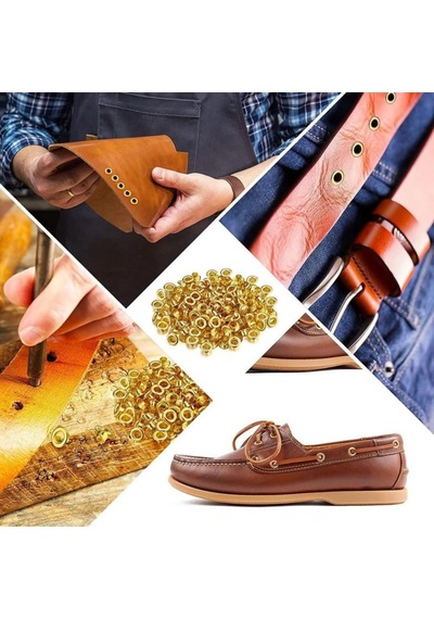 Jouis Kemer Delme Perçim Pensesi 2'li Set - 6 Ayarlı Deri Delici Pense + Çıtçıt Makinesi - Düğme Takma Perçin Atma Deri Kemer Çanta Kumaş Kanvas Karton İçin 22467315