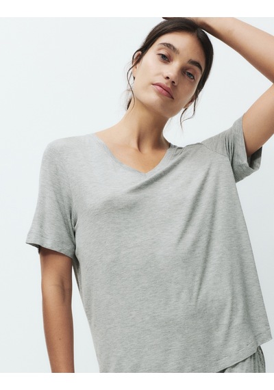 Marks & Spencer Dantel Detaylı Pijama Takımı Gri