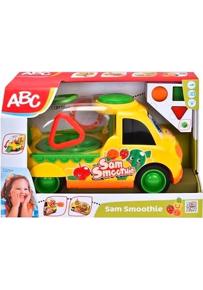 Dickie, 204115007, Abc Sam Smoothie, Serbest Tekerlek, Şekil Bulmaca, Mekanik Düğmeli Fonksiyon, Arka Kapı Açılabilir, 30 Cm Açık Bej Dickie, 204115007, Abc Sam Smoothie, Serbest Tekerlek, Şekil Bulmaca, Mekanik Düğmeli Fonksiyon, Arka Kapı Açılabilir, 30 Cm Açık Bej