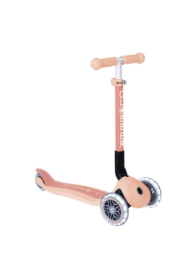 Globber Junior Ecologic Katlanabilir Işıklı Scooter - Peach Turuncu