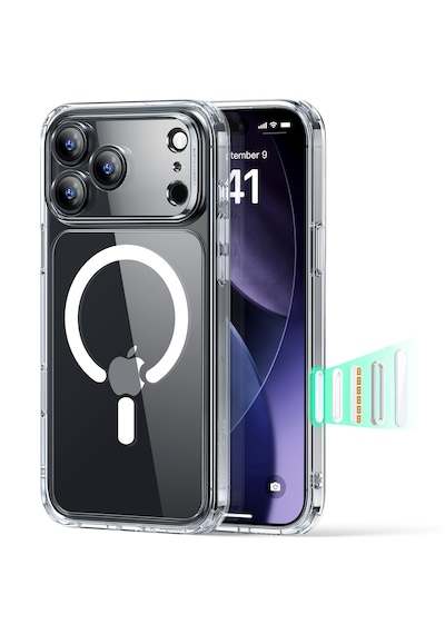 Esr Apple Uyumlu iPhone 17 Pro Max Classic Hybrid Magsafe Kılıf - Kamera Kontrol Buton - Şeffaf Şeffaf