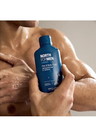 North For Men Subzero Saç Ve Vücut Şampuanı Tüm Saçlar