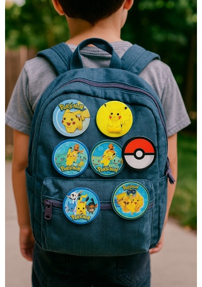Lisanslı Yaka Çanta Rozeti Pokemon 6lı Paket Pinyata İçi Küçük Hediyelikler Diğer