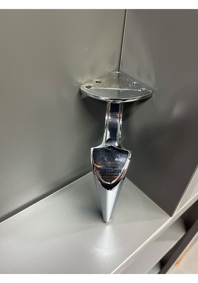 Belek Metal Ayak 25cm Krom Koltuk Dolap Komidin Şifonyer Modern Tv Ünite Modern Mobilya Puf Gümüş
