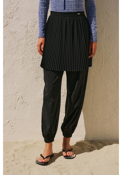 Manuka Büzgülü Jogger Form Mayo Pantolon Siyah Ss26pnt00043-01