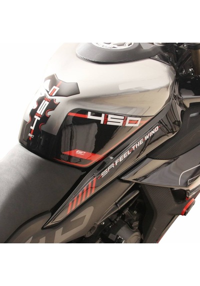 Gp Kompozit Cf Moto 450 Sr 2023-2026 Uyumlu Tank Pad Seti Kırmızı