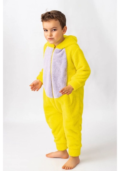 Bebesev Peluş Unisex Fermuarlı Kışlık Çocuk Uyku Tulumu - Çocuk Kostümü 001