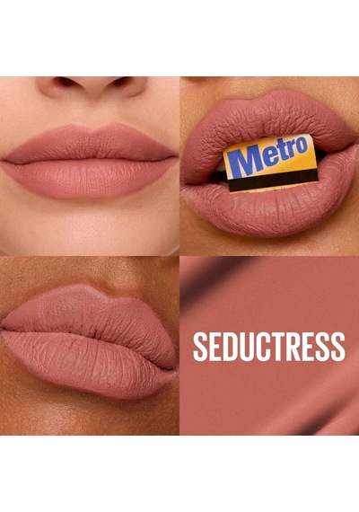 New York Super Stay Matte Ink Likit Mat Ruj - 65 Seductress Nude Çok Renkli