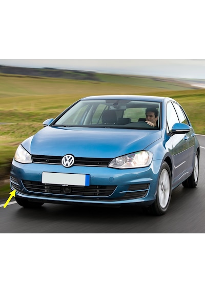 VW Golf 7 2013-17 Tampon Sağ Hava Kılavuzu Izgara Siyah 5G0853666