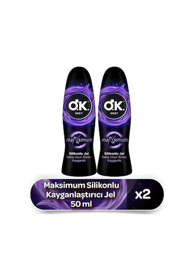 Okey Maximum Silikonlu Kayganlaştırıcı Jel 2 x 50 ML