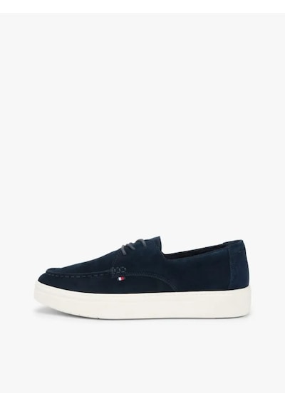 Tommy Hilfiger Casual Suede Stıtch Toe Hybrıd Erkek Mavi Günlük Ayakkabı - Fm0fm05707