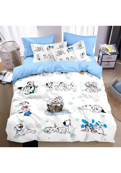 Nevresim Takımı 200 X 220 Dalmaçyalı Nevresim Takımı, Fermuarlı, Fermuarlı, Yetişkinler Ve Çocuklar İçin, Yumuşak, Nefes Alan Mikro Elyaf Nevresim + 2 Yastık Kılıfı 80 X 80 Cm Çok Renkli