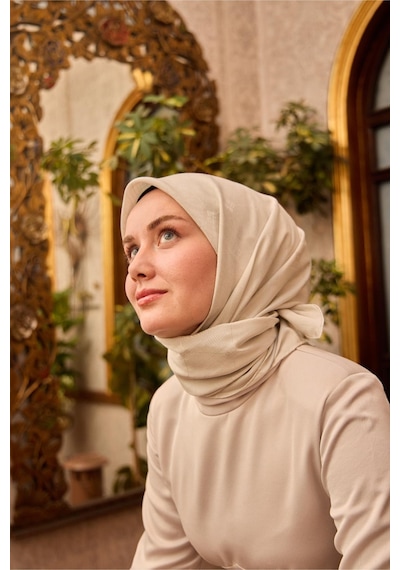 Silk Home Monogram Pamuk İpek Eşarp 130001-13 Gümüş