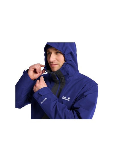 Jack Wolfskin Stonetraıl 3ın1 Jkt M Erkek Outdoor Montu 3'ü 1 Arada A66291-285 Siyah