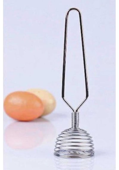 Paslanmaz Metal Mini Yumurta Çırpıcı - Karıştırıcı Krom
