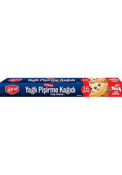 Roll Up 16'Lı Yağlı Kesilmiş Pişirme Kağıdı