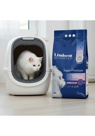 Lindocat Super Premium Extra Güçlü Topaklanan Pudra Kokulu Kedi Kumu 10l