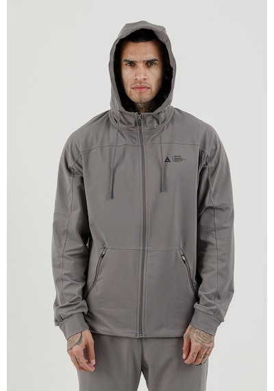 Airlife Sportswear Tam Boy Fermuarlı Erkek Kapüşonlu Eşofman Takımı Gri