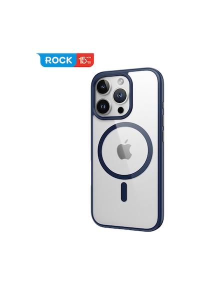 Rock Apple Uyumlu iPhone 16 Pro Guard Serisi Silikon Kılıf Mavi