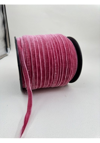 Paşateks- 1 Cm Düz Kadife-5 Metre Karanfil