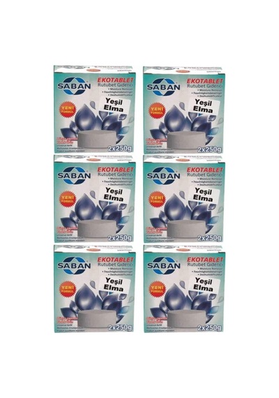 Tr Nem Alıcı Rutubet Giderici Yedek Tablet 6'li 2 X 250 Gram Yeşil Elma Genel