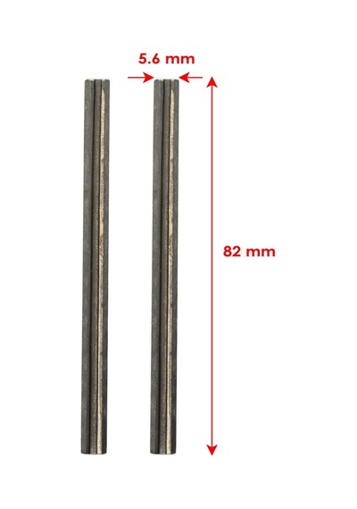 5383 Jilet Tipi Planya Bıçak 82 Mm 2'Li Set