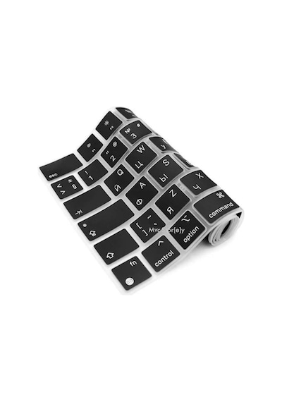 Apple Uyumlu MacBook Rusça Klavye Koruyucu Uk Iso Ters L Enter M1-m5 A2681 A3113 A3240 A3449 A2941 A3241 A