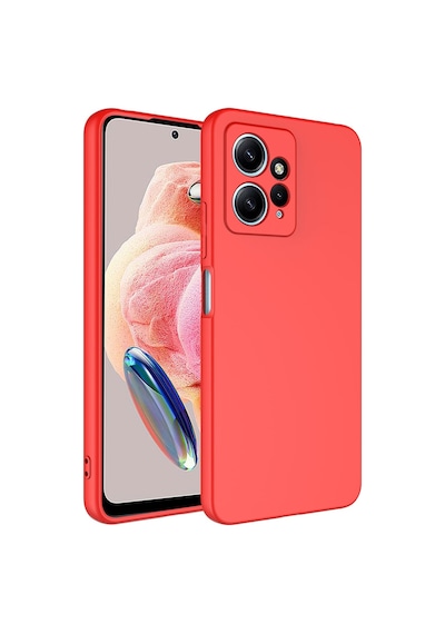Kilifone - Xiaomi Uyumlu Redmi Note 12 4g - Kılıf İçi Kadife Koruyucu Mara Lansman Kapak - Kırmızı