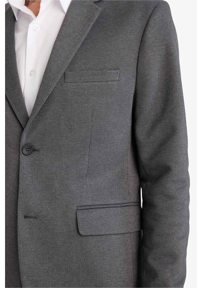 Defacto Slim Fit Dar Kesim Blazer Ceket F7690ax25auar198 Antrasit