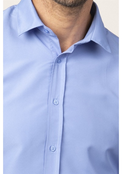 Tudors Slim Fit Uzun Kollu Kolay Ütü Teri Emen Nefes Alan Doku Kravatlık Dört Mevsim Erkek Gömlek Mavi Tudors Slim Fit Uzun Kollu Kolay Ütü Teri Emen Nefes Alan Doku Kravatlık Dört Mevsim Erkek Gömlek Mavi