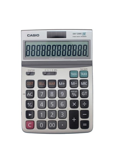 Casio Dw-120ms Oynar Başlıklı 12 Hane Masa Üstü Hesap Makinesi Beyaz