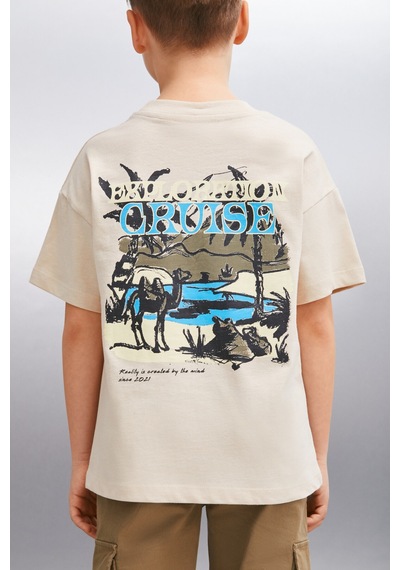Grimelange ORAN Erkek Bej T-Shirt