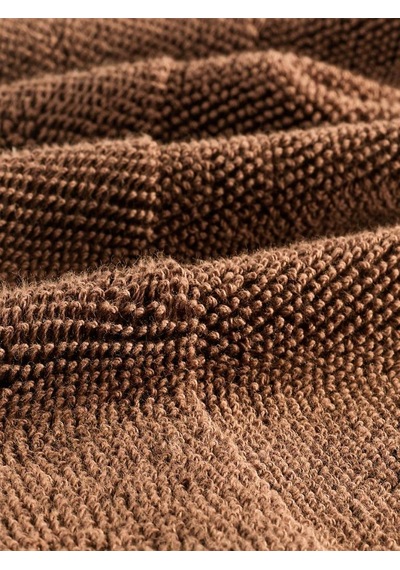 Cotton %100 Banyo Havlusu 50x90 Cm Koyu Kahverengi