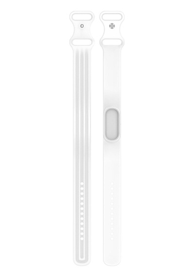 Caseonn Google Fitbit Air Kordon Premium Silikon Spor Kayış Beyaz
