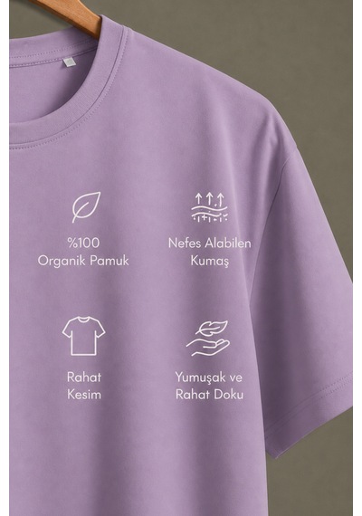 Luppinos Basic 2li %100 Pamuk Bisiklet Yaka Kız Bebek-çocuk Tshirt Set Mor - Pembe