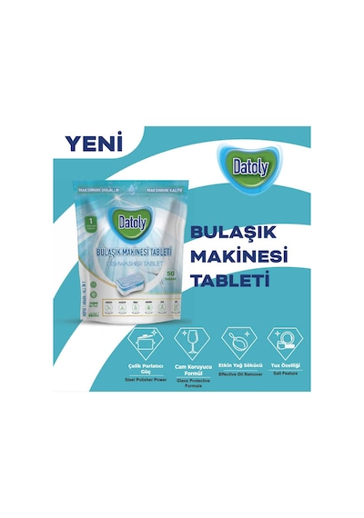Bulaşık Makinesi Tableti - Süper 2'li 100 Tablet - 100 Yıkama