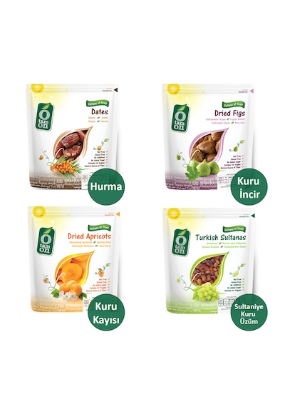 Ramazan Paketi Sultaniye Kuru Üzüm, Kuru Kayısı, Kuru İncir, Hurma 650 G