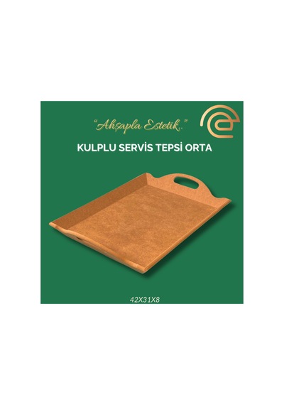 Kulplu Servis Tepsi Orta