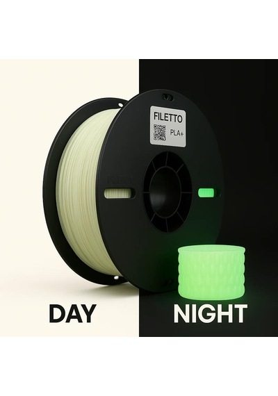 Filetto Pla+ Filament 1.75mm 1 Kg - Glow Yeşil
